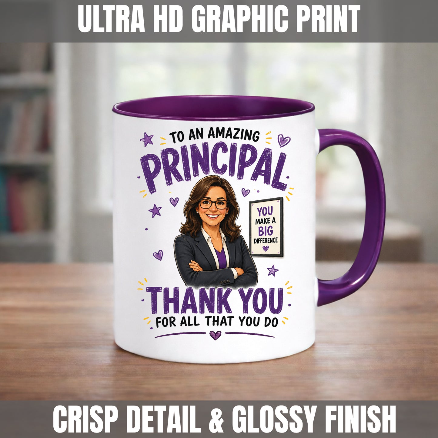 Principal Appreciation Mug | Thank You Principal Gift | School Principal Mug | End of School Year Present (Female)