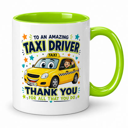 Taxi Driver Thank You Mug – School Taxi Gift – End of Year Present