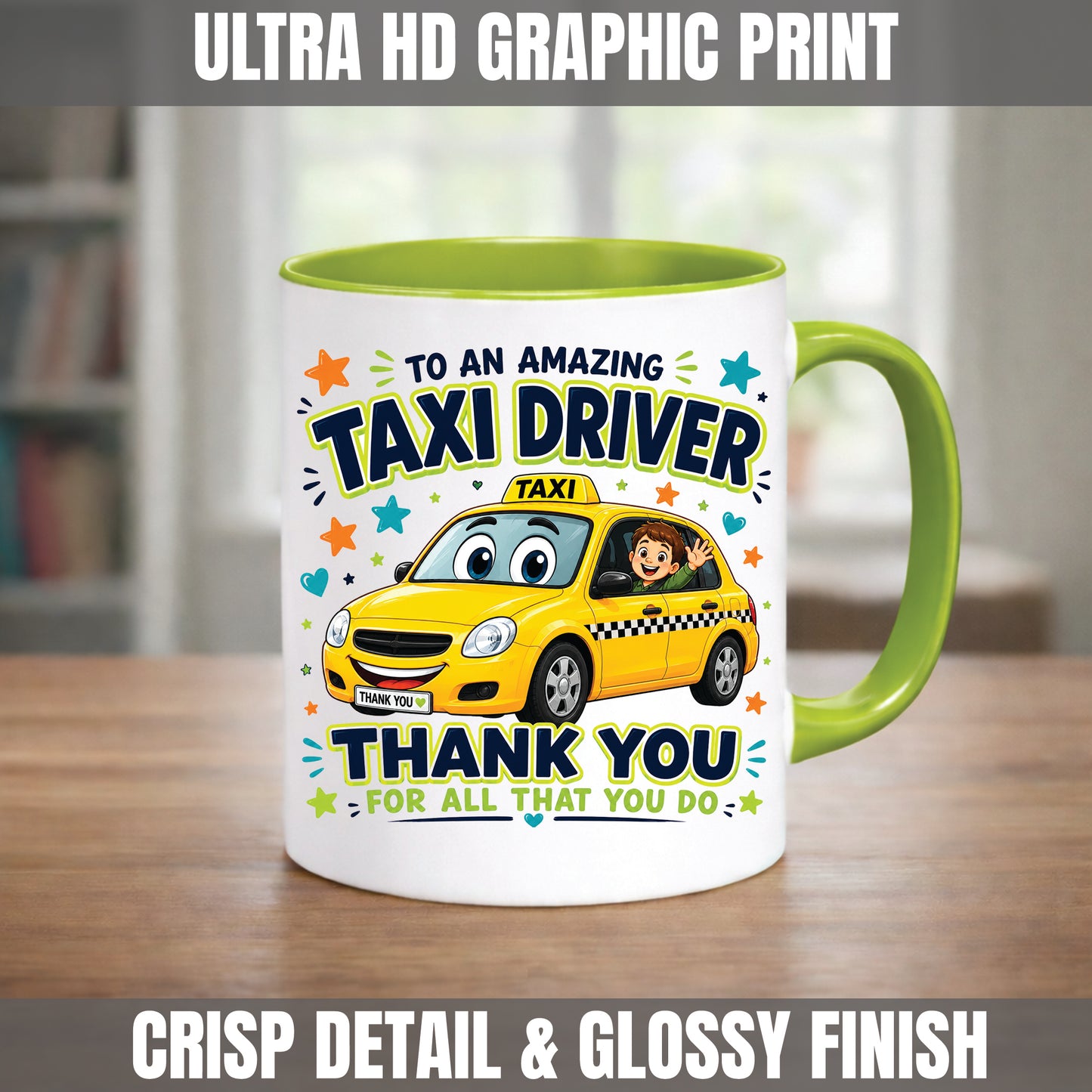 Taxi Driver Appreciation Mug | Thank You Taxi Driver Gift | School Taxi Driver Mug | Transport Staff Gift