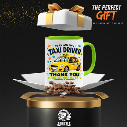 Taxi Driver Appreciation Mug | Thank You Taxi Driver Gift | School Taxi Driver Mug | Transport Staff Gift