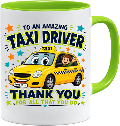 Taxi Driver Appreciation Mug | Thank You Taxi Driver Gift | School Taxi Driver Mug | Transport Staff Gift