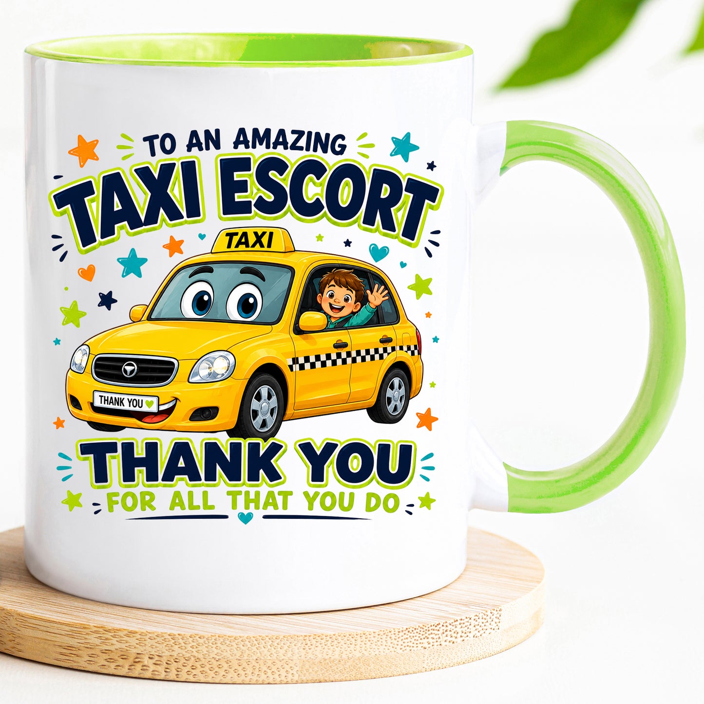 Taxi Escort Appreciation Mug | Thank You Taxi Escort Gift | School Transport Assistant Mug | End of School Year Present