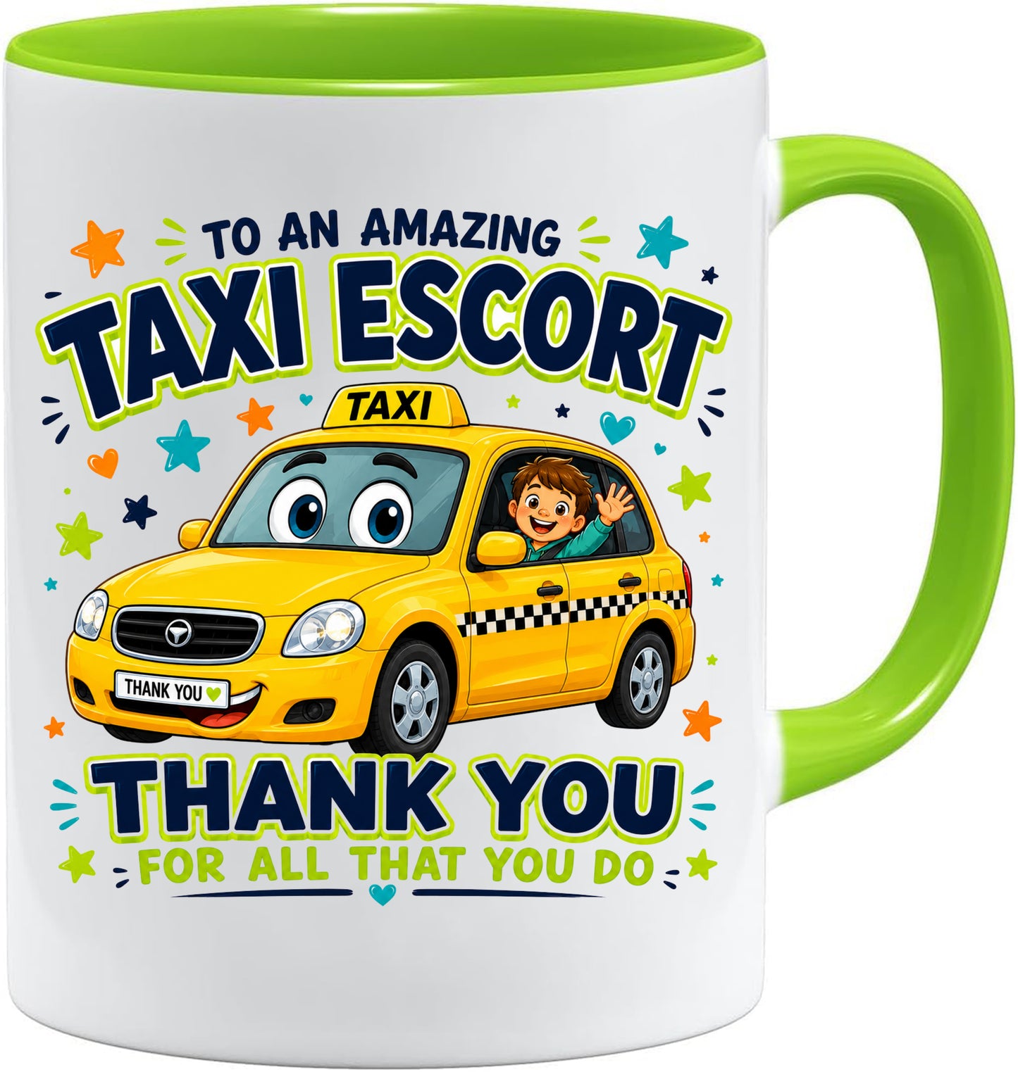 Taxi Escort Appreciation Mug | Thank You Taxi Escort Gift | School Transport Assistant Mug | End of School Year Present
