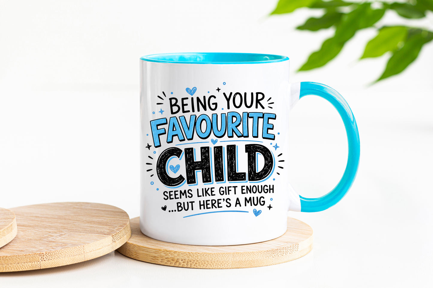 Funny Favourite Child Mug | Favourite Child Gift Mug | Son Daughter Gift For Mum Dad | Humorous Family Coffee Mug
