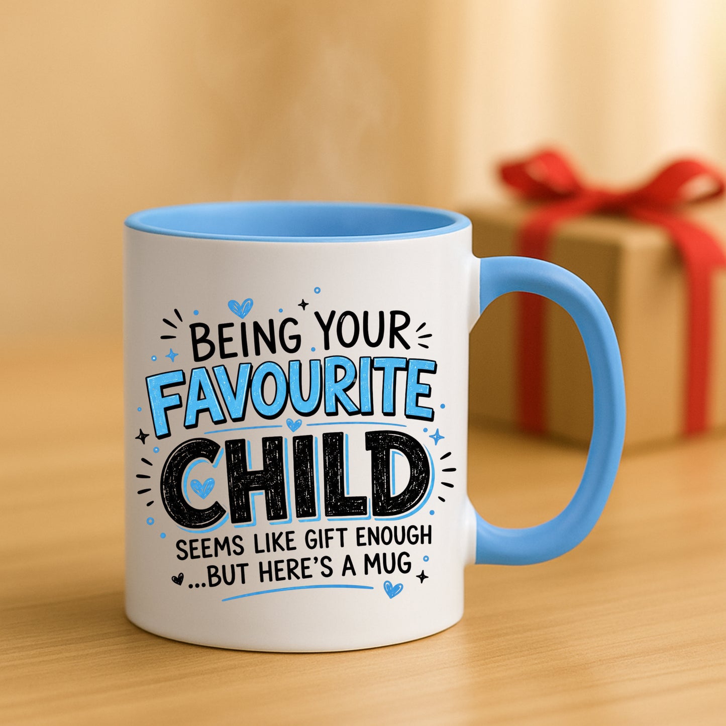 Funny Favourite Child Mug | Favourite Child Gift Mug | Son Daughter Gift For Mum Dad | Humorous Family Coffee Mug