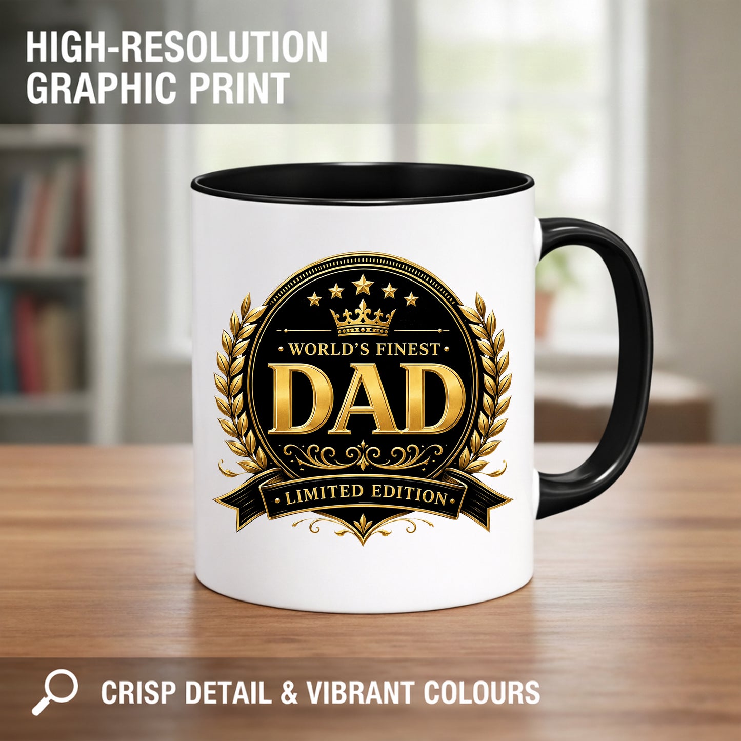 World's Finest Dad Mug | Limited Edition Dad Gift | Funny Father's Day Mug | Dad Birthday Gift | Gift for Dad | 11oz Ceramic Mug