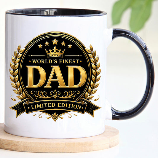 World's Finest Dad Mug | Limited Edition Dad Gift | Funny Father's Day Mug | Dad Birthday Gift | Gift for Dad | 11oz Ceramic Mug