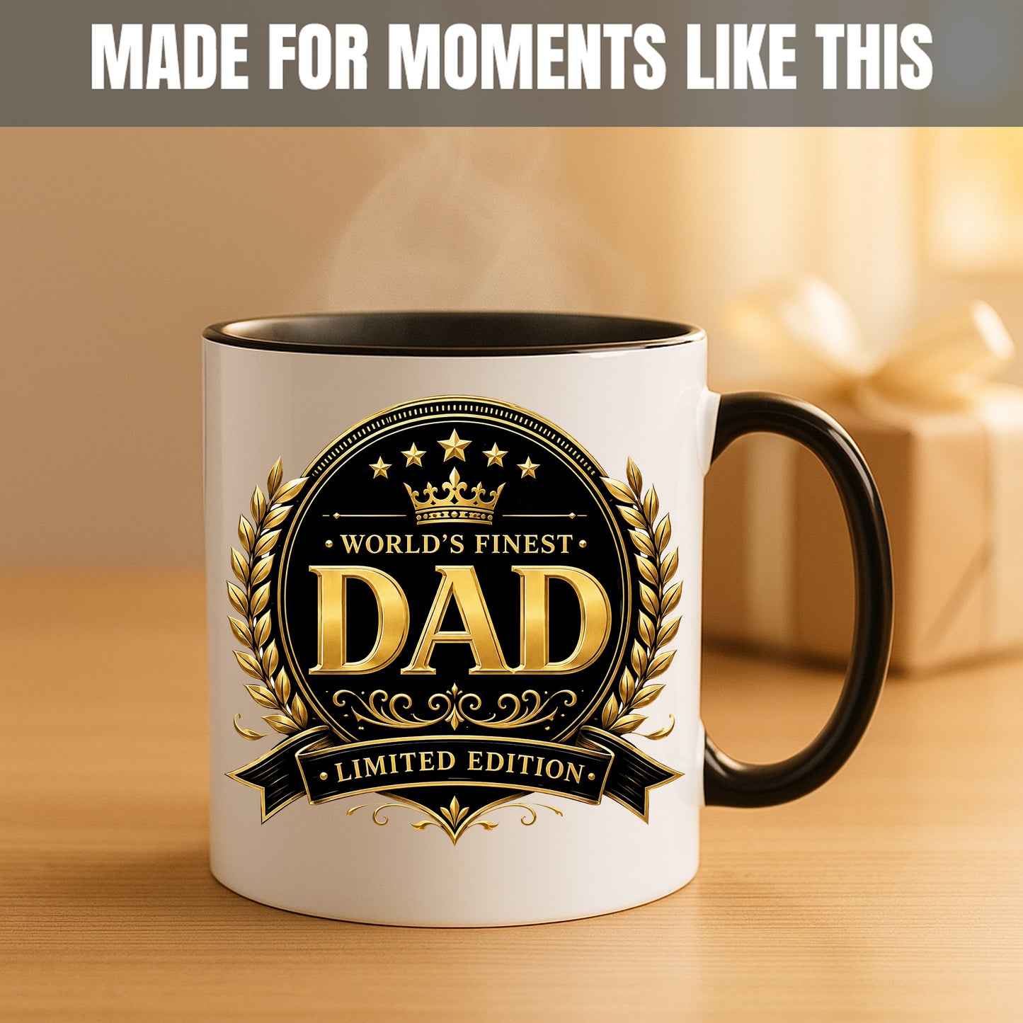 World's Finest Dad Mug | Limited Edition Dad Gift | Funny Father's Day Mug | Dad Birthday Gift | Gift for Dad | 11oz Ceramic Mug