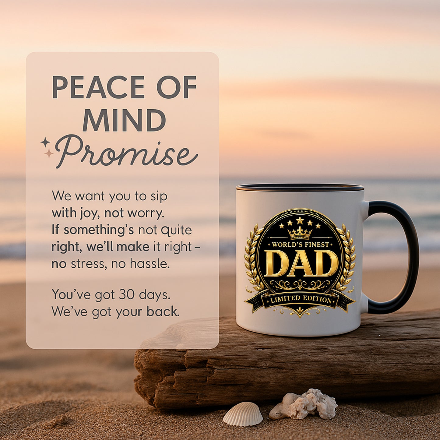 World's Finest Dad Mug | Limited Edition Dad Gift | Funny Father's Day Mug | Dad Birthday Gift | Gift for Dad | 11oz Ceramic Mug