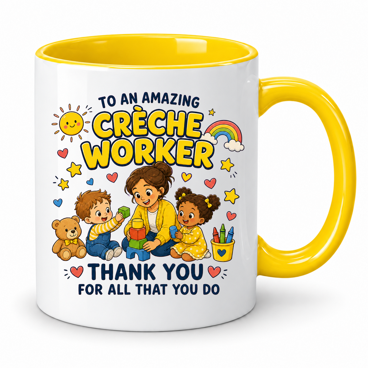 Creche Worker Thank You Mug – 11oz ceramic mug on a plain white background