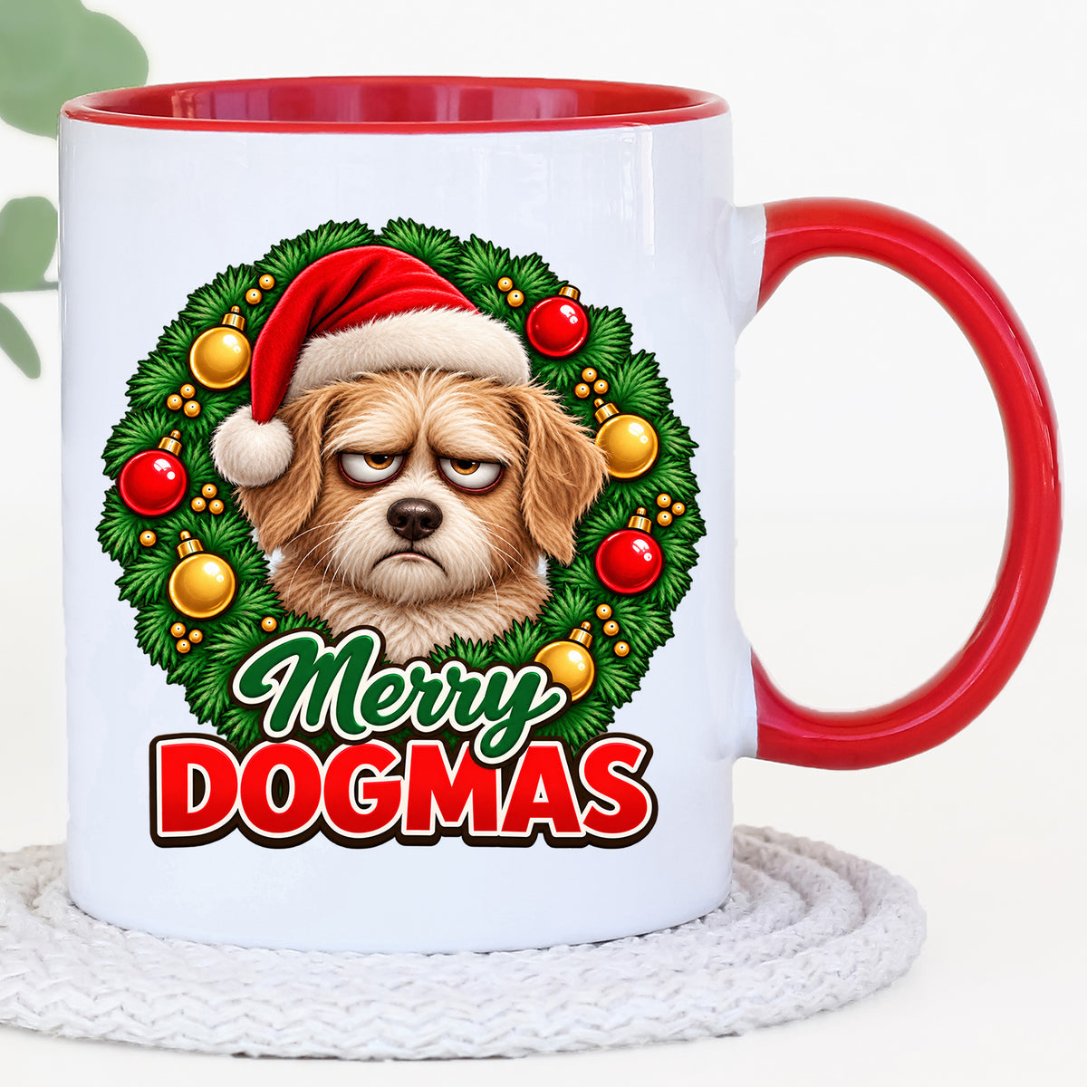 Merry Dogmas Mug – Funny Christmas Gift for Dog Lovers