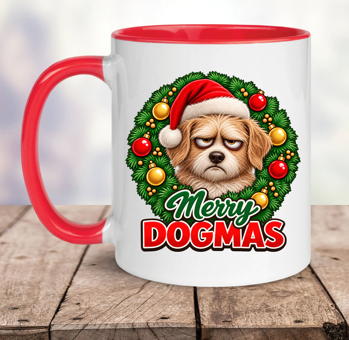 Merry Dogmas Mug – Funny Christmas Gift for Dog Lovers