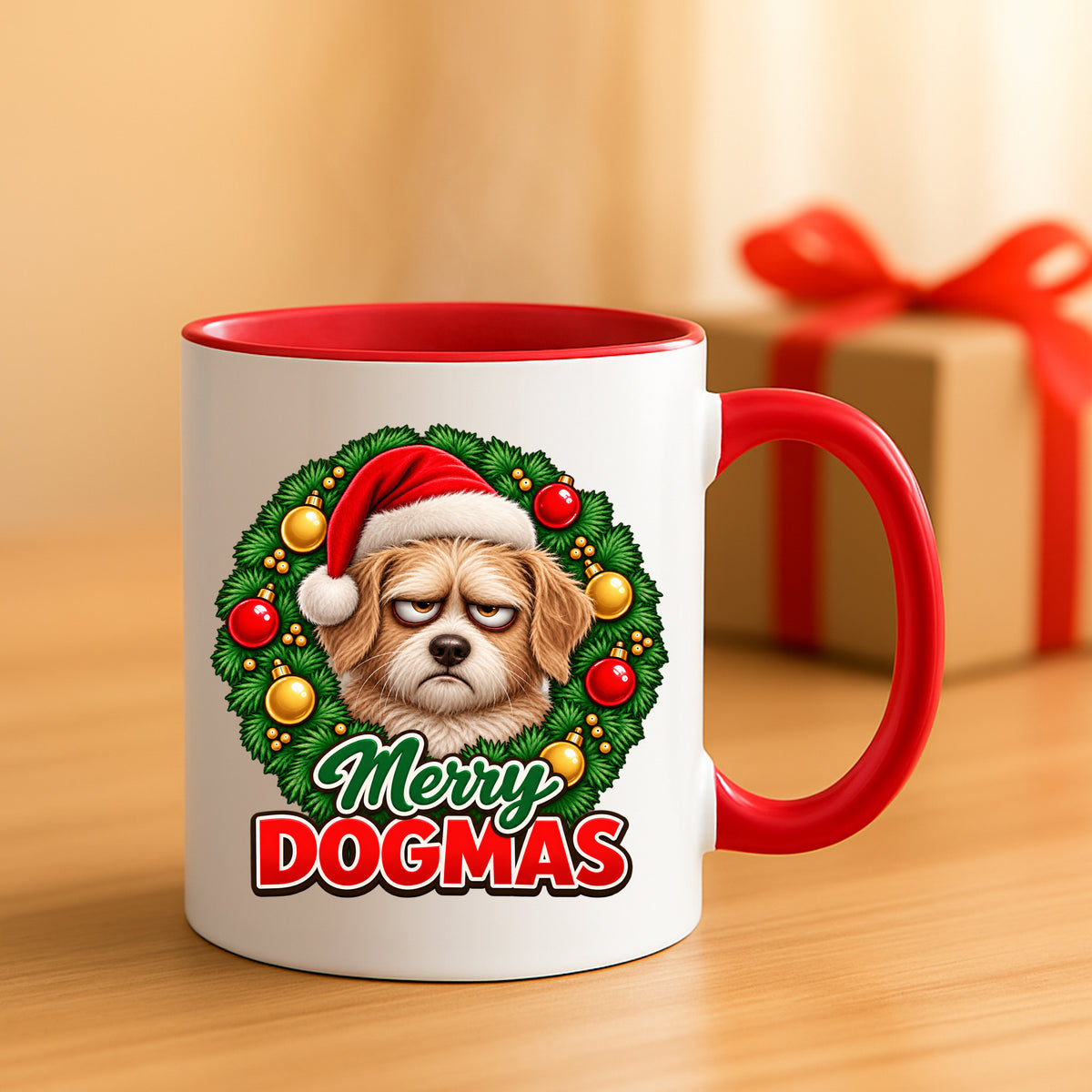 Merry Dogmas Mug – Funny Christmas Gift for Dog Lovers