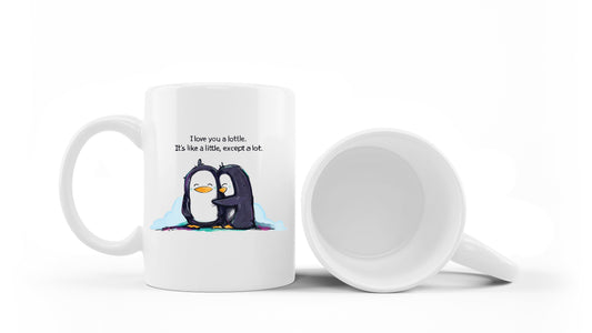 I Love You a Lottle Mug – 11oz ceramic mug on a plain white background