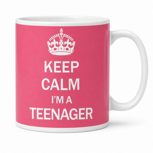 Teenager Mug – 11oz ceramic mug on a plain white background