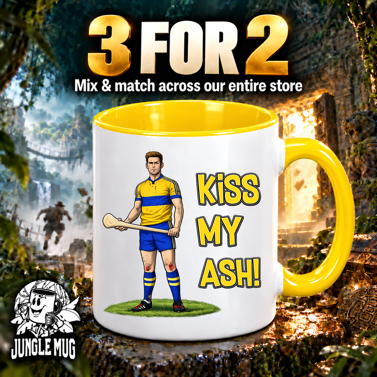 Clare Hurling Mug | Kiss My Ash Funny Clare Gift
