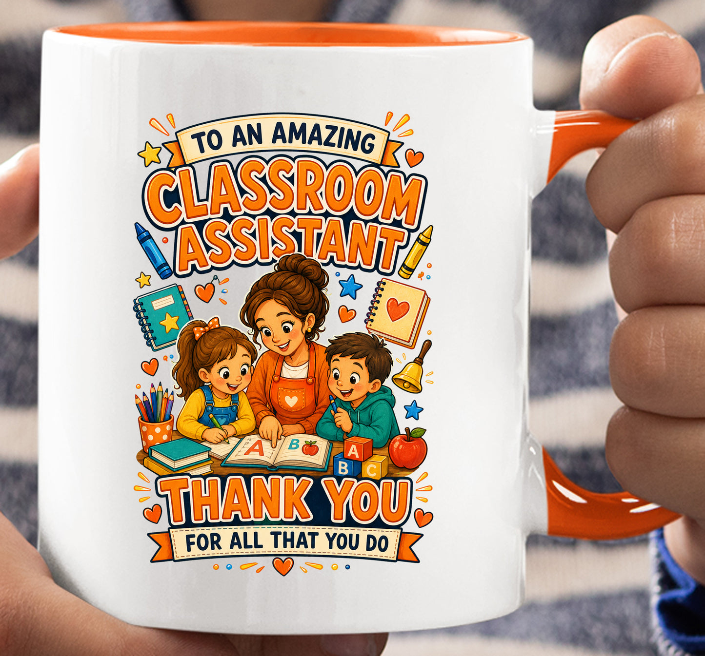 Classroom Assistant Mug | Thank You Classroom Assistant Gift | Teaching Assistant Appreciation Mug | School Support Staff Coffee Cup | 11oz Ceramic Mug