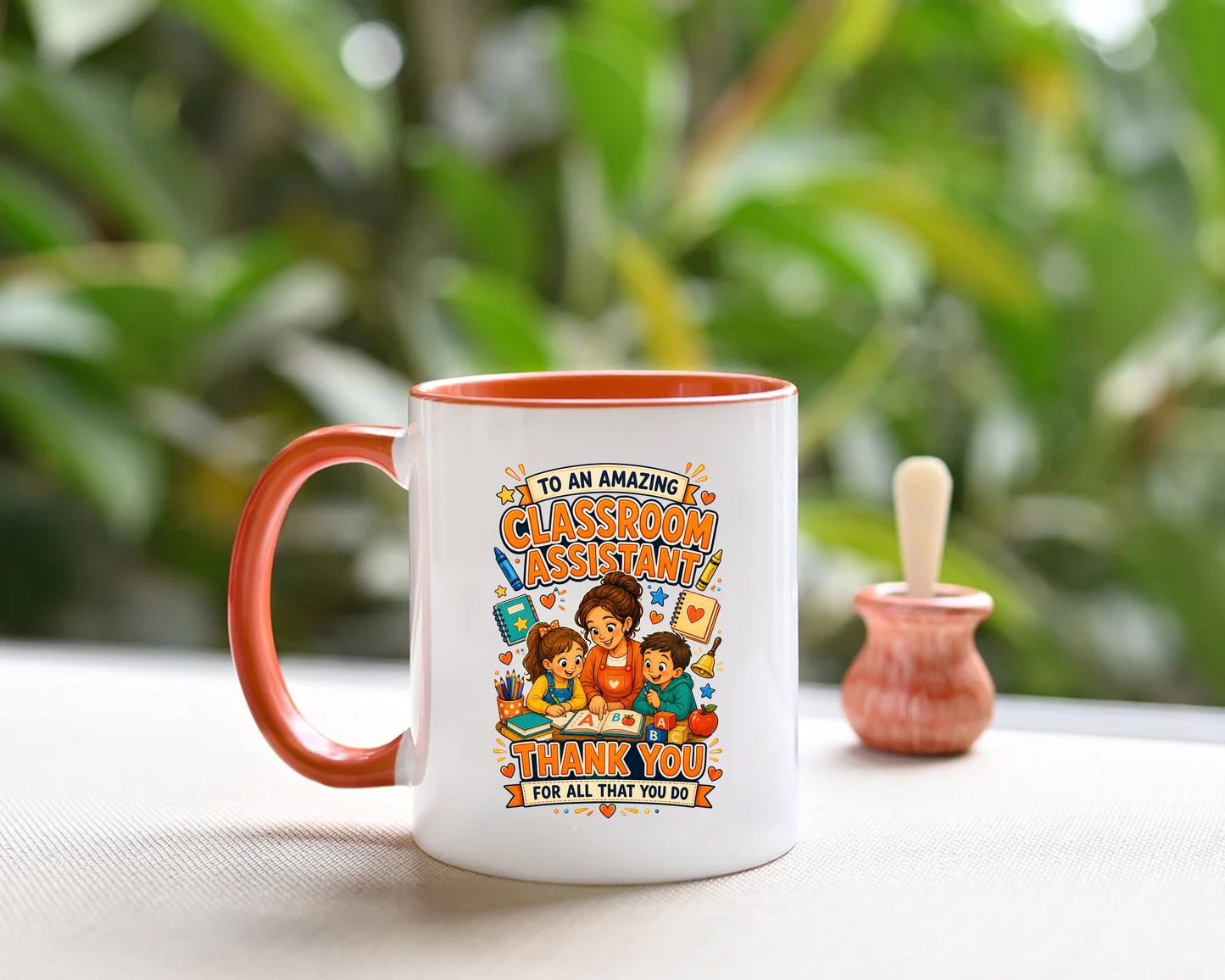 Classroom Assistant Mug | Thank You Classroom Assistant Gift | Teaching Assistant Appreciation Mug | School Support Staff Coffee Cup | 11oz Ceramic Mug