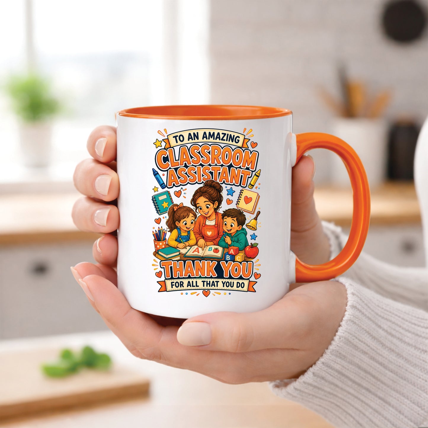 Classroom Assistant Mug | Thank You Classroom Assistant Gift | Teaching Assistant Appreciation Mug | School Support Staff Coffee Cup | 11oz Ceramic Mug