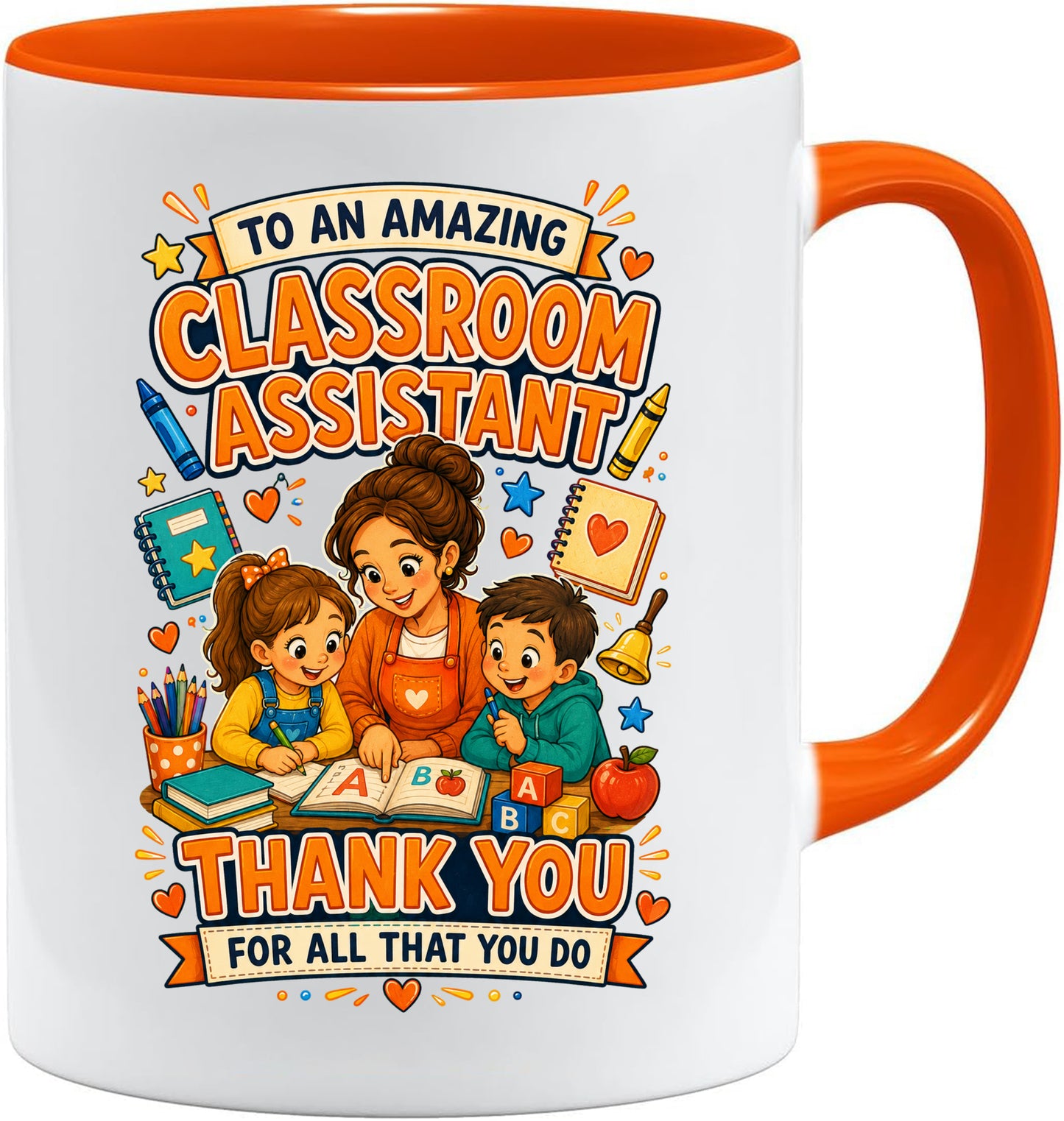 Classroom Assistant Mug | Thank You Classroom Assistant Gift | Teaching Assistant Appreciation Mug | School Support Staff Coffee Cup | 11oz Ceramic Mug